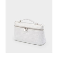 Women Small Crossbody Cell Phone Purse Genuine Leather Phone Purse Mini Messenger Shoulder Handbag White - Thumbnail 2