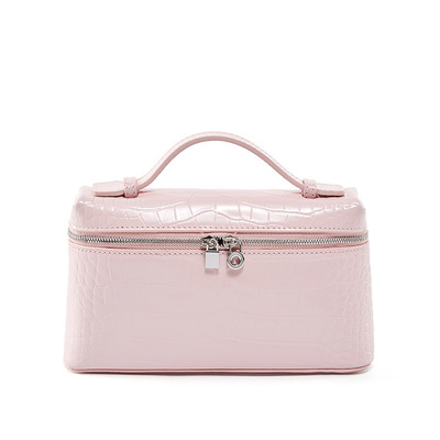 Women small crossbody cell phone purse genuine leather phone purse mini messenger shoulder handbag pink  - Thumbnail 2