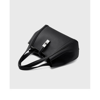 Women's Crossbody Bags Lady Cow Leather Shoulder Handbag Black - Thumbnail 4