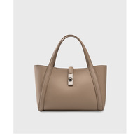 Women's Crossbody Bags Lady Cow Leather Shoulder Handbag Grey - Thumbnail 3