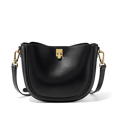 Women togo cowhide handbags tote shoulder bag black - Thumbnail 2