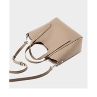 Women Genuine Leather Shoulder Bags Purses and Handbags Grey - Thumbnail 4