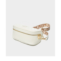 Genuine Leather Crossbody Bag Women Shoulder Bag White - Thumbnail 3