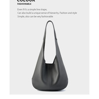 Genuine Leather Tote Bucket Bags Hobo Shoulder Bags Purse and Handbags Grey - Thumbnail 1