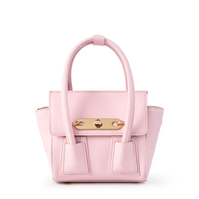 Women genuine leather tote bags purses and handbags pink - Thumbnail 1