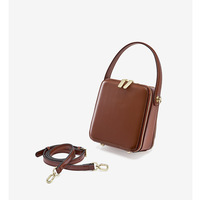 Women Handbag Genuine Leather Shoulder Bags Brown - Thumbnail 3