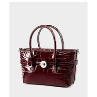 Women Genuine Leather Satchel Bags Top Handle Crossbody Purses and Handbags Red - Thumbnail 1