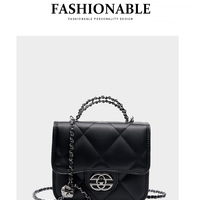 Women Genuine Leather Cute Tote Handbags Crossbody Bag with Long Strap Black - Thumbnail 3