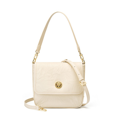 Genuine leather women tote handbags crossbody bag white - Thumbnail 1