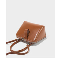 Genuine Leather Women Tote Bag Soft Handbags Vintage Shoulder Purses Brown - Thumbnail 2