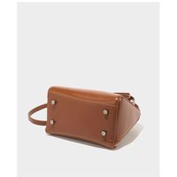 Genuine Leather Women Tote Bag Soft Handbags Vintage Shoulder Purses Brown - Thumbnail 4