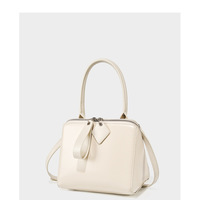 Genuine Leather Women Tote Bag Soft Handbags Vintage Shoulder Purses White - Thumbnail 2