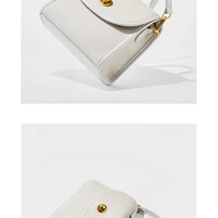 Fashion Genuine Leather Women Shoulder Bag Handbag Lady Casual Tote Bag White - Thumbnail 2