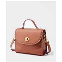 Fashion Genuine Leather Women Shoulder Bag Handbag Lady Casual Tote Bag Brown - Thumbnail 2