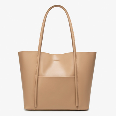 Women soft genuine leather totes shoulder bag purses and handbags brown - Thumbnail 3