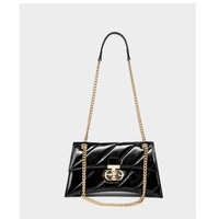 Genuine Leather Women Purses and Tote Handbags Black - Thumbnail 3