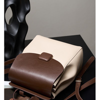 Genuine Leather Backpack Large Capacity College Student Travel Backpack Multi - Thumbnail 1