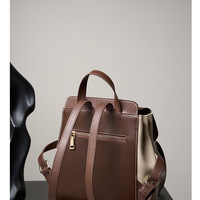 Genuine Leather Backpack Large Capacity College Student Travel Backpack Multi - Thumbnail 2