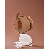 Genuine Metallic Leather Tote Bag for Women Brown - Thumbnail 2