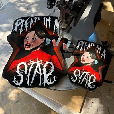 (1 left) pearl i'm a star! woodcut