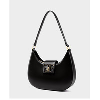 Genuine Leather Women Handbags College Crossbody Messenger Bag Black - Thumbnail 1