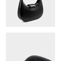 Genuine Leather Women Handbags College Crossbody Messenger Bag Black - Thumbnail 2