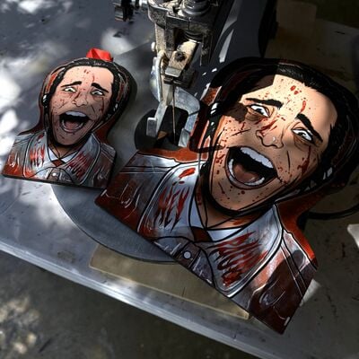 American psycho woodcut (all sizes)