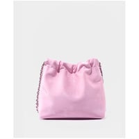 Genuine Leather Women's Handbag Beach Bag Simple Shoulder Bag Pink - Thumbnail 3