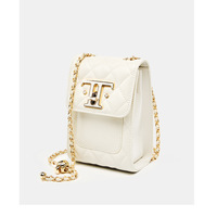 Genuine Leather Women Handbag Retro Tote Bag White - Thumbnail 2