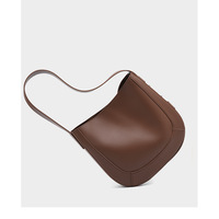 Genuine Leather Women Fashion Shoulder Designer Purses and Handbags Brown - Thumbnail 2