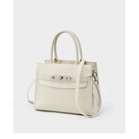 Genuine Leather Women's Bag Vintage Handbag White - Thumbnail 2