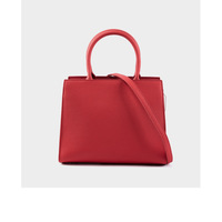 Genuine Leather Women's Bag Vintage Handbag Red - Thumbnail 3