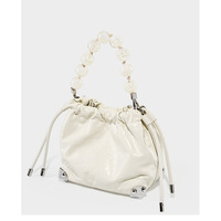 Genuine Leather European and American Large Capacity Handbag White - Thumbnail 2