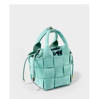 Genuine Leather Women Shoulder Bag Vintage Crossbody Purse Handbag Blue - Thumbnail 2