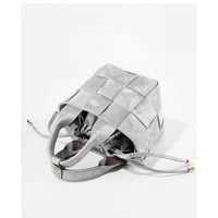 Genuine Leather Women Shoulder Bag Vintage Crossbody Purse Handbag Grey - Thumbnail 4