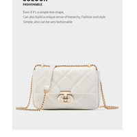 Genuine Leather Women Top Handle Satchel Handbags Shoulder Bag Messenger Tote Bag White - Thumbnail 1