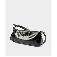 Genuine Leather Women Trendy Cresent Shoulder Bag Hobo Handbags Black - Thumbnail 1