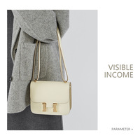 Genuine Leather Women Shoulder Purses and Handbags White - Thumbnail 2