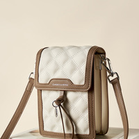 Women Trendy Genuine Leather Hobo Handbags White - Thumbnail 1