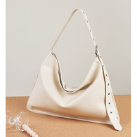 Genuine Leather Fashion Hobo Bags Large Purse and Handbags White - Thumbnail 2