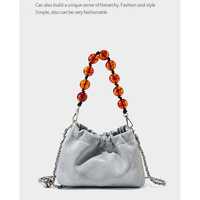 Genuine Leather Womens Handbags Ladies Purse Satchel Shoulder Bags Silver - Thumbnail 1