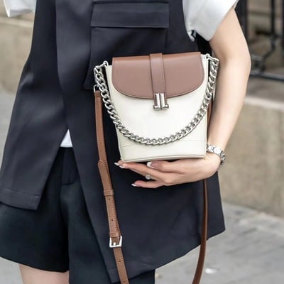 Genuine leather hobo purses and handbags multi