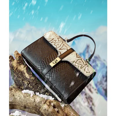 Genuine leather women purses and ladies handbags medium size shoulder bags multi