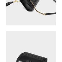 Genuine Leather Women Medium Top Handle Handbags Black - Thumbnail 2