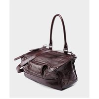 Genuine Leather Ladies' Shoulder Bag Brown - Thumbnail 2