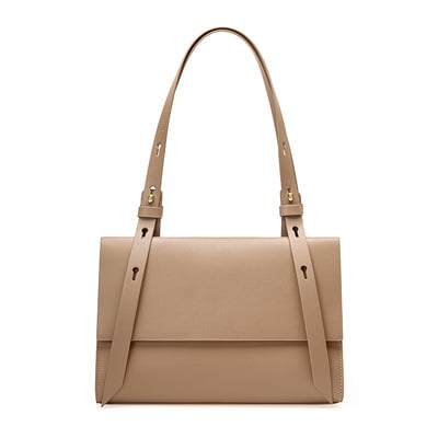 Women crossbody bags genuine leather shoulder handbags bronze - Thumbnail 2