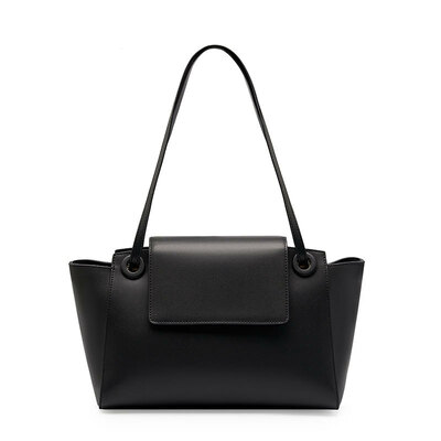 Women genuine leather crossbody bags women's tote shoulder bag black - Thumbnail 3