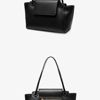 Women Genuine Leather Crossbody Bags Women's Tote Shoulder Bag Black - Thumbnail 1