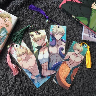 Bakugou bookmarks! set one (double sided)