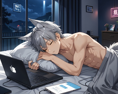 Akihiko Kai Sleeping Print! (Signed by me!)